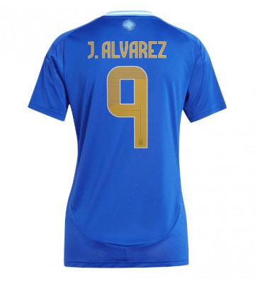 Argentina Julian Alvarez #9 Replika Udebanetrøje Dame Copa America 2024 Kortærmet